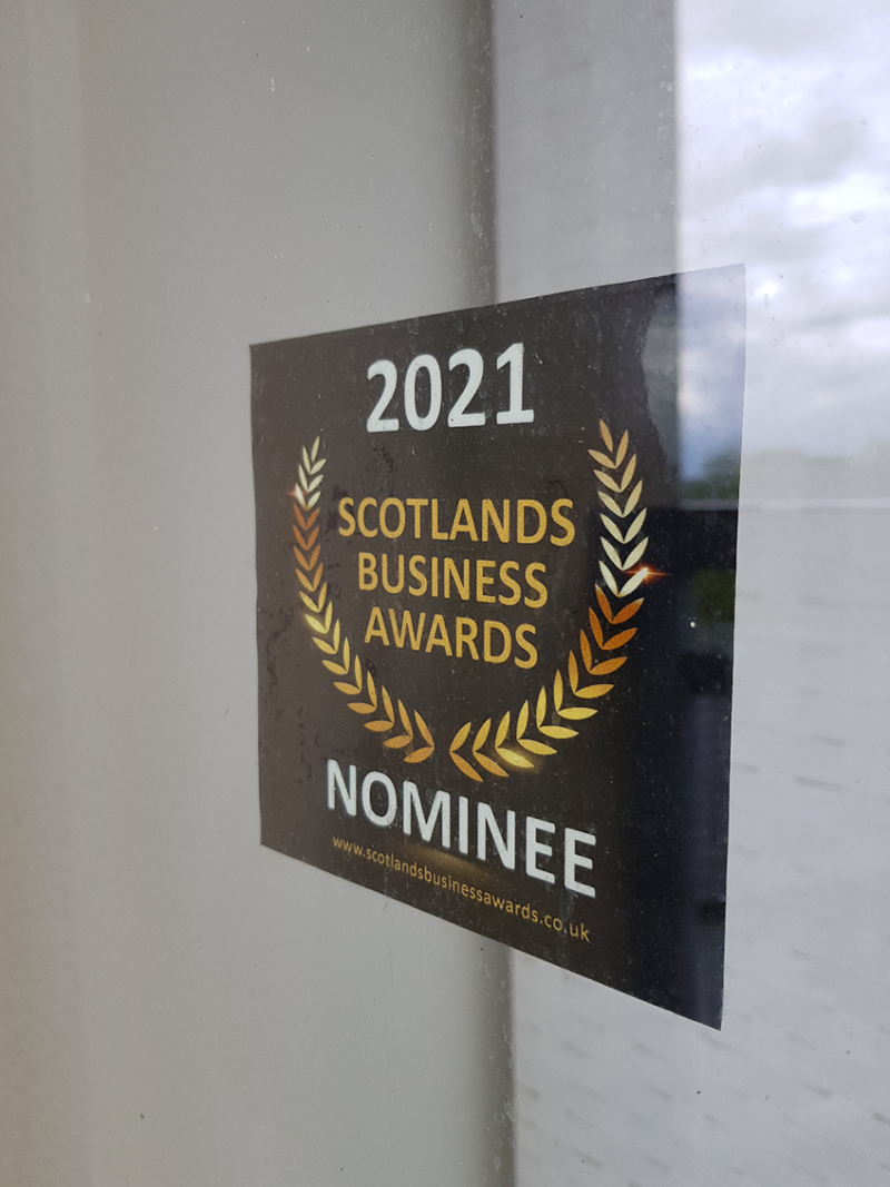 2021 window cling scotlands business awards